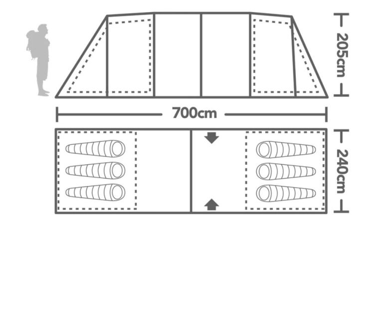 Zenobia 6 person tent like new!