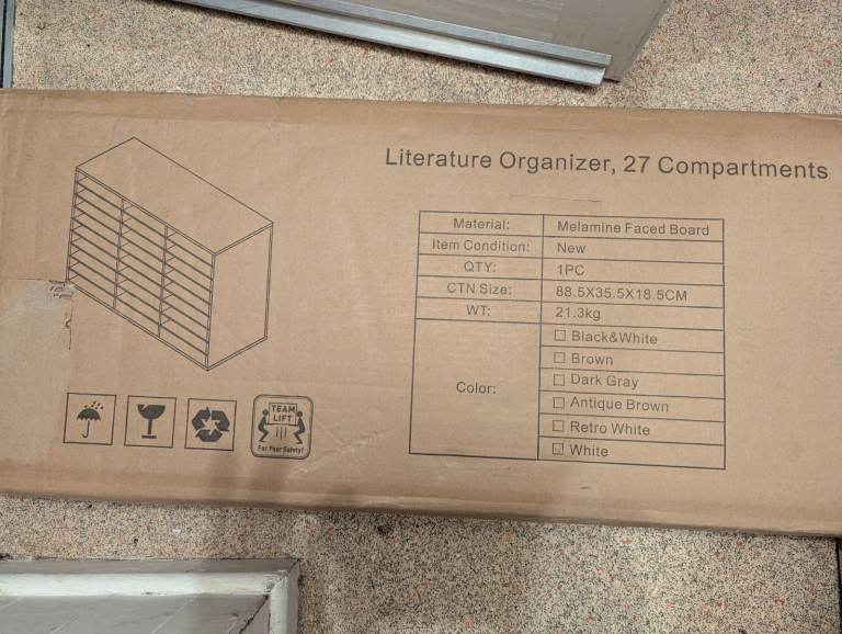 EasyPAG Wood Desktop 9 Tier 27 Compartments A4 Filing Tray