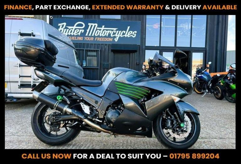 2007 07 KAWASAKI ZZR1400 WITH TWIN CARBON FIBRE EXHAUSTS -PART EXCHANGE TO CLEAR