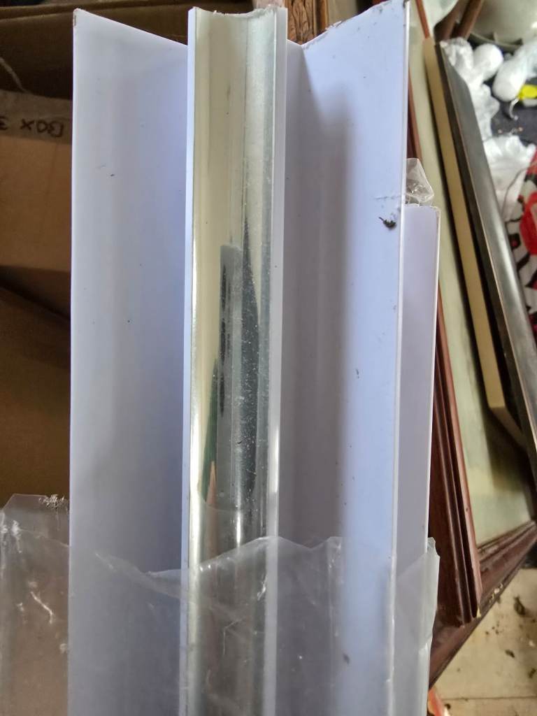 New wall panel light marble grey shower water proof 2400 1000 10mm 3 showerwall interior chrome trim