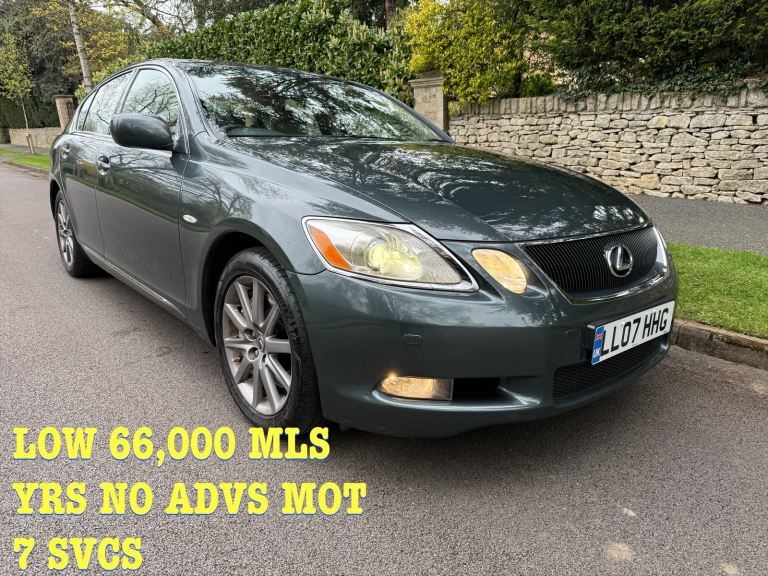 LEXUS GS 3.0 66k MLS 3 MTH WARNTY 7SVCS YRS NO ADVS MOT QUALITY CAR VGC 
