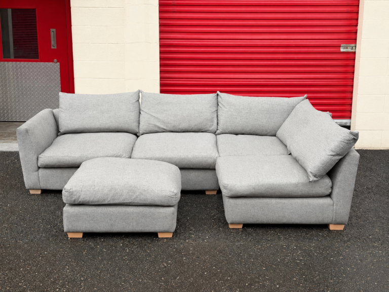 Delivery Available - Large Sofa Workshop Corner Sofa & Footstool 