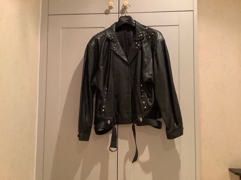 VINTAGE UNISEX BIKER LEATHER JACKET