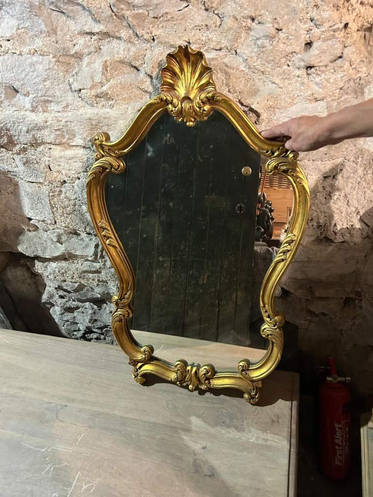 Pretty Gilt ornate vanity mirror 