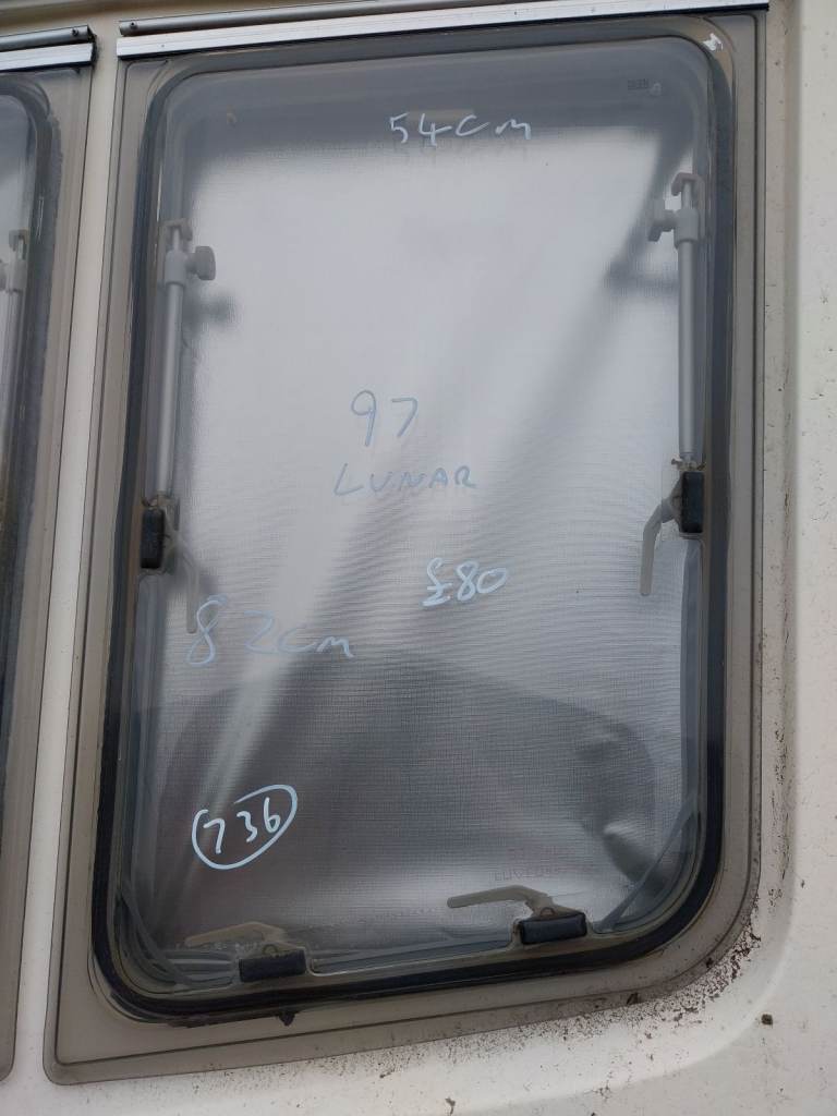 97 lunar caravan front nearside window 