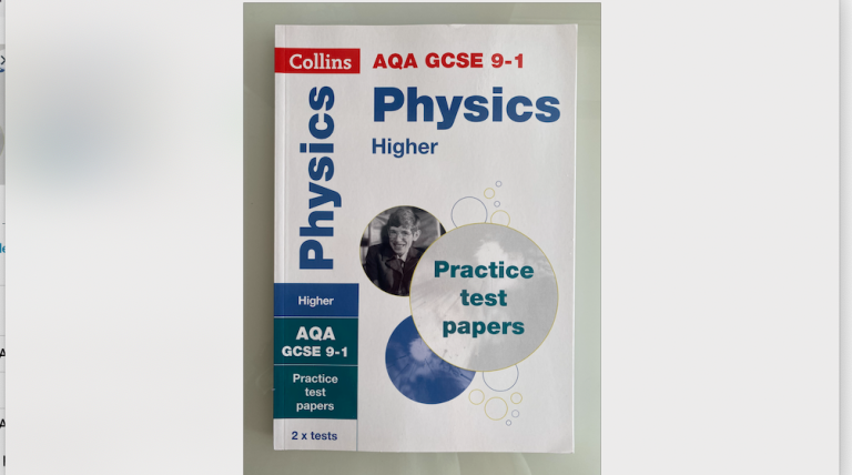 Physics Higher,  AQA Collins GCSE 1-9 practice test papers