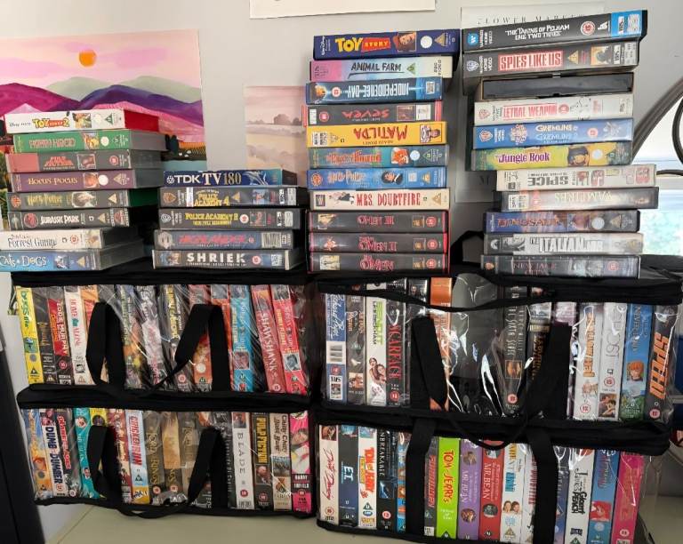 94 VHS tapes job lot 