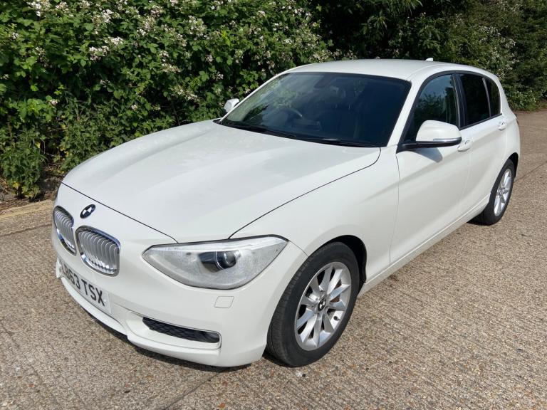 2014 BMW 1 Series 116i  5dr White Automatic 45k Miles Years MOT Warranty Leather HATCHBACK Petrol...