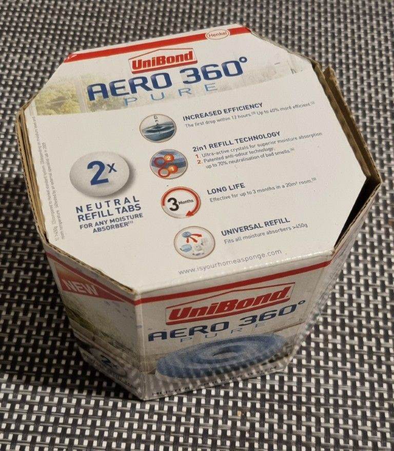 Unibond Aero 360 Pure Moisture Absorber Refill Tabs