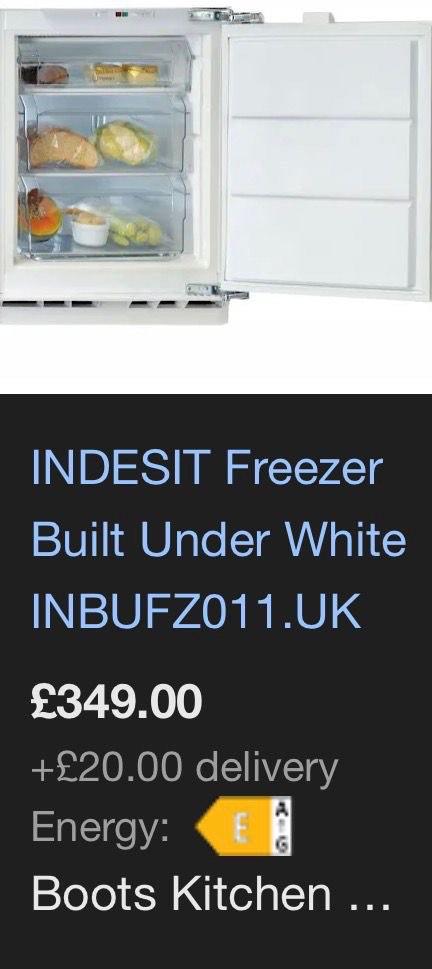 image for BRAND NEW SEALED - Indesit Integrated Freezer