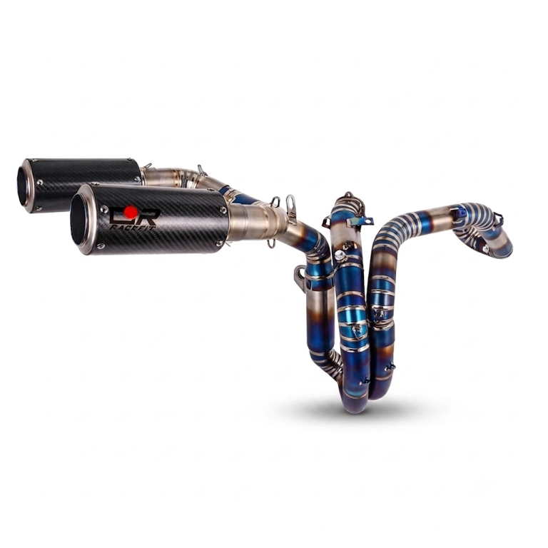 Race Fit Carbon Fibre Titanium Full Exhaust System | Ducati Hypermotard 950 | (2019 - 2026)