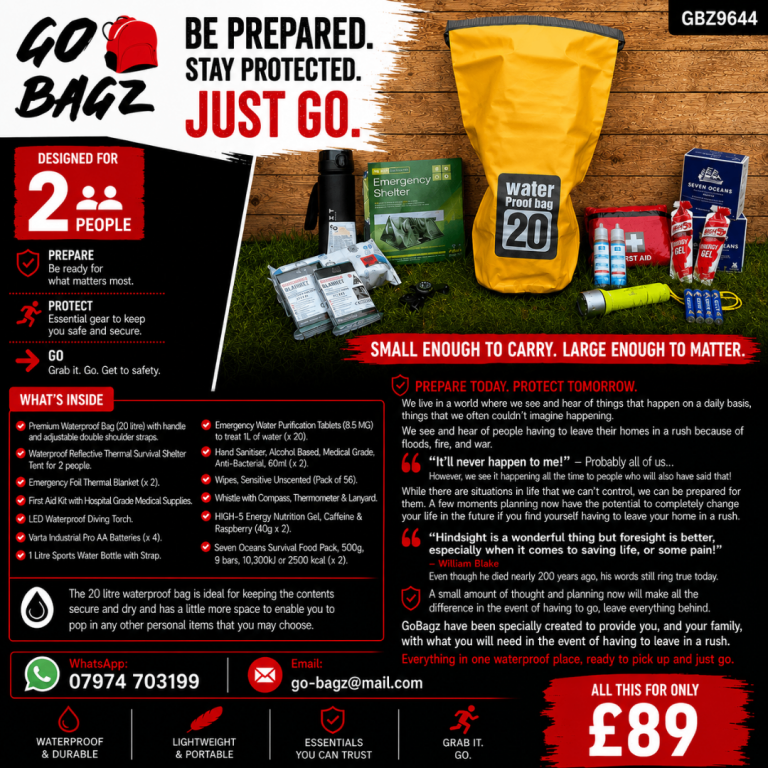 2 Person Emergency Evacuation Bag