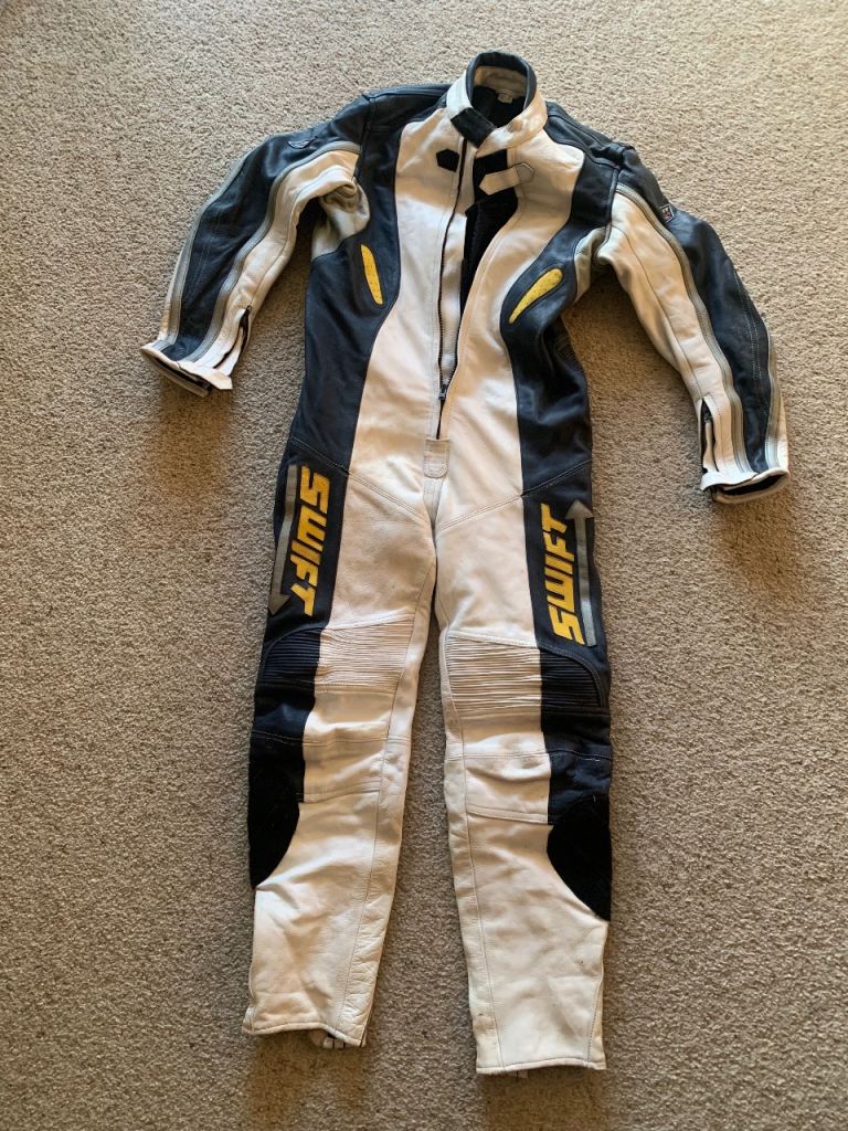 One piece motorcycle leathers 
