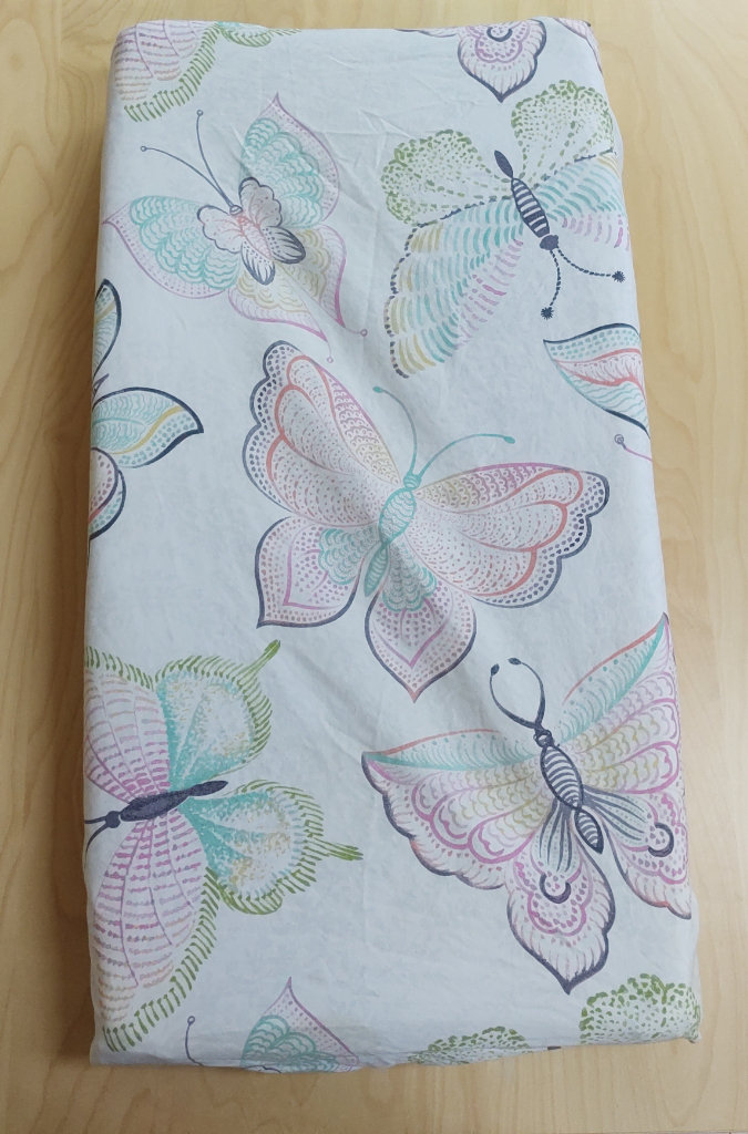 Carousel Designs Bright Damask Butterflies Changing Pad Cover - Organic 100% Cotton Change Pad Cover