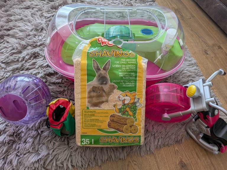 Hamster cage and accessories
