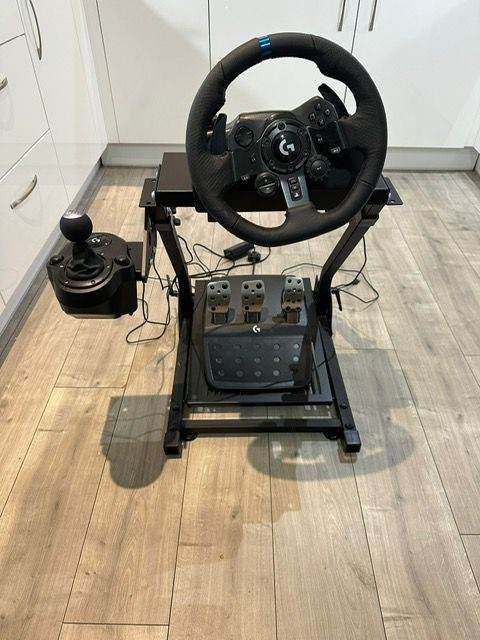 image for Logitech Driving Force G920 Wheel Gearstick Game Bundle with Stand