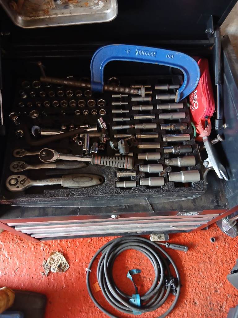 Tools and box