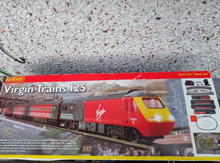 image for Hornby virgin train 125  set boxed with track and controller