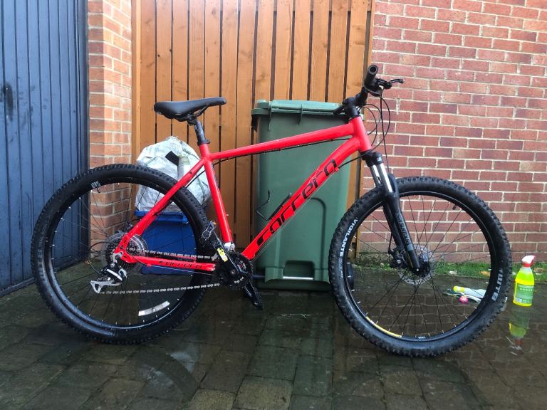 image for Carrera mountain bike hardtail front suspension large 27.5 new chain 