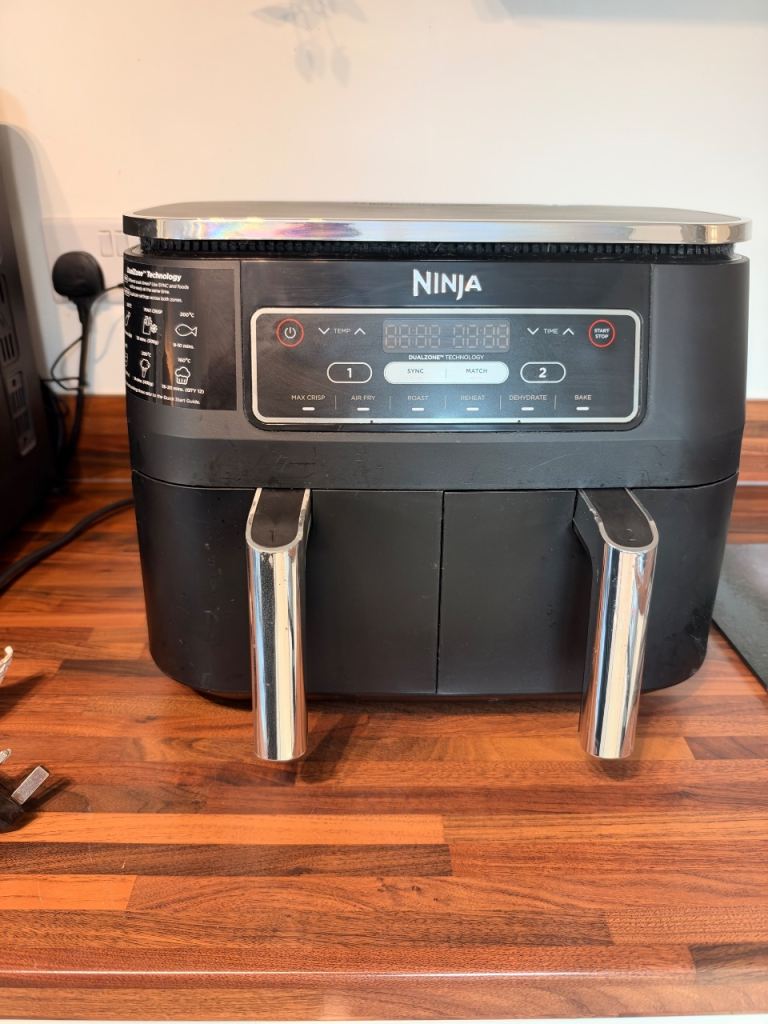 Ninja Dual Zone Air Fryer - Black, Good Condition