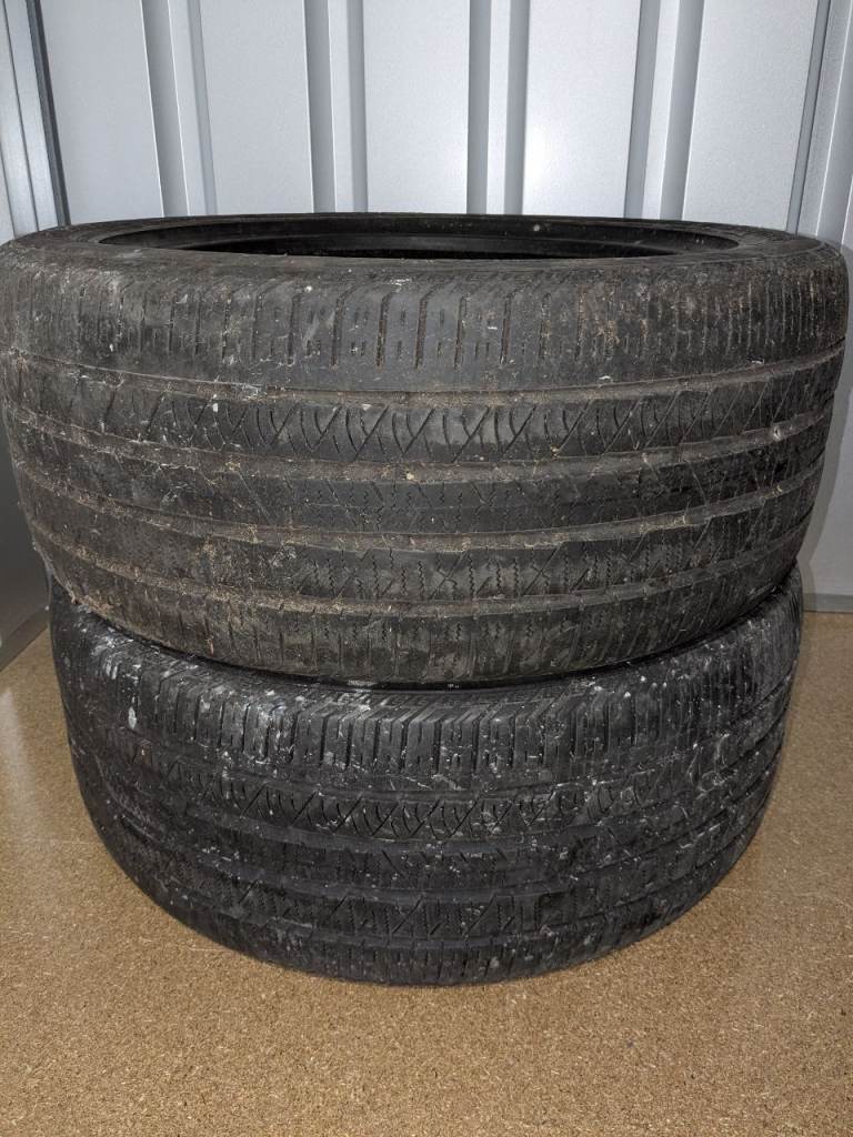 2x Continental ContiCrossContact LX Sport 275/45 R20 110V – 3-4mm – No Repairs