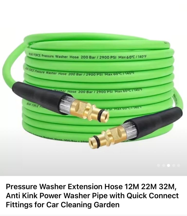 22m anti kink pressure washer hose 