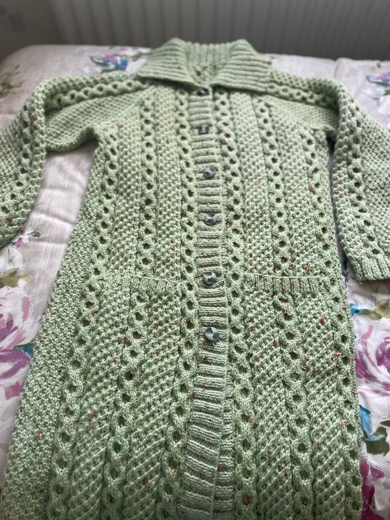 Hand Knitted Aran Jacket 