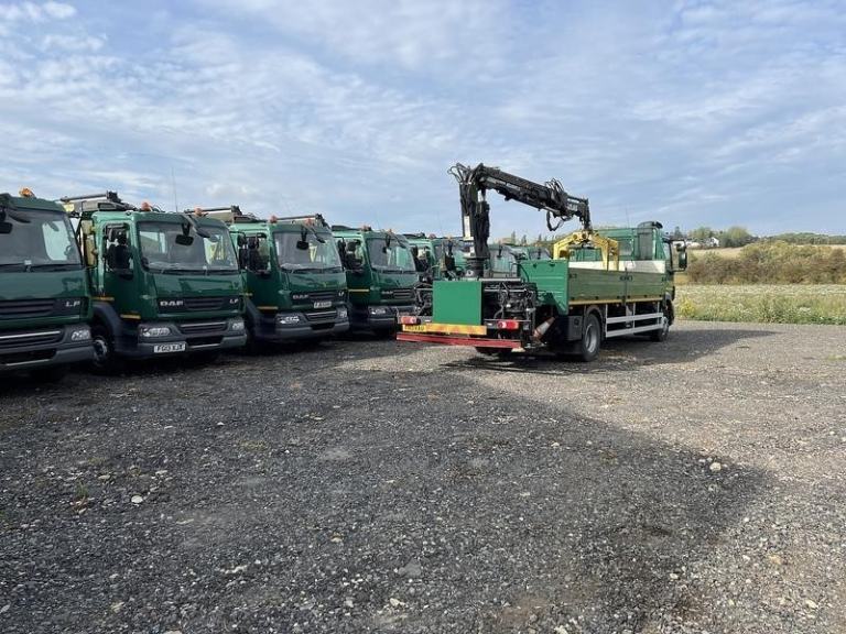 2013 DAF Trucks LF 55.220 6.7l Dropside With Atlas 92.2 Remote Crane 15 Ton
