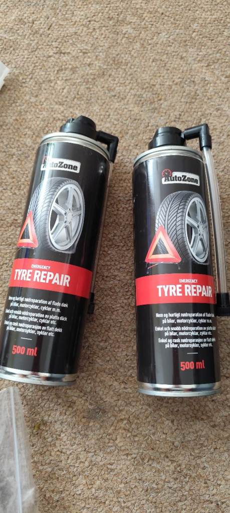 Tyre Repair Autozone Can 500ml 2x