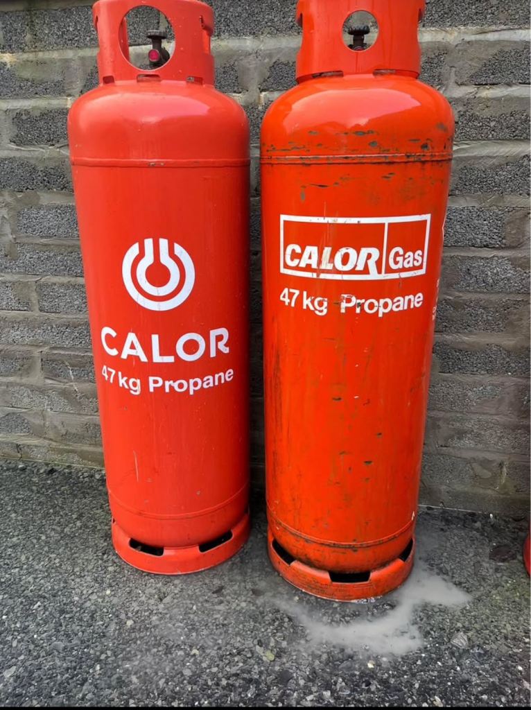Empty 47kg Calor Gas bottles