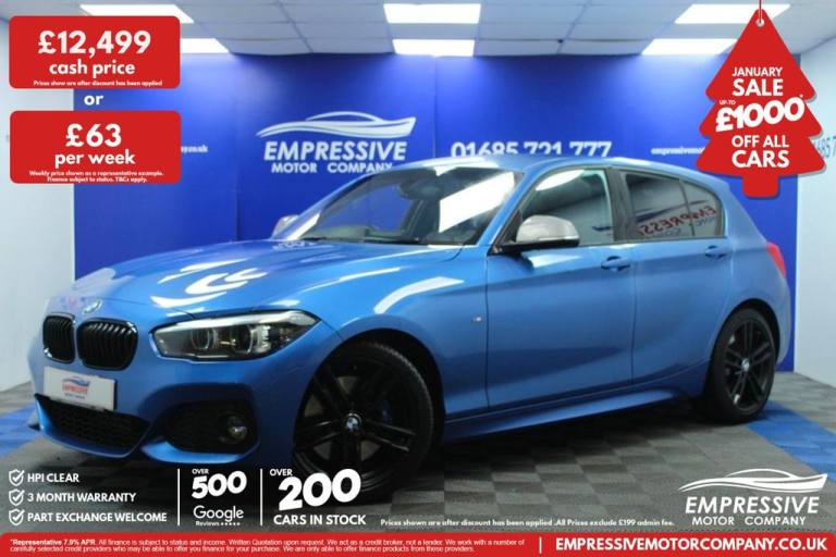 2019 19 BMW 1 SERIES 2.0 118D M SPORT SHADOW EDITION HATCHBACK 5DR DIESEL MANUAL