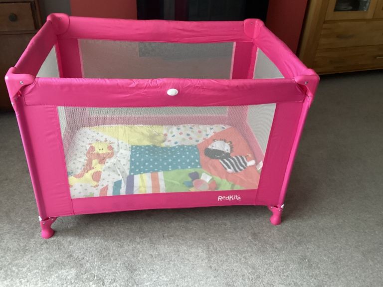 Travel cot and activity mat.