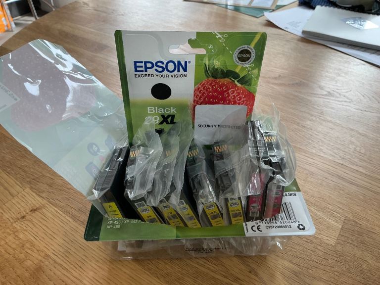 Epson 29XL Ink Jet Cartridges - New, Sealed Pack