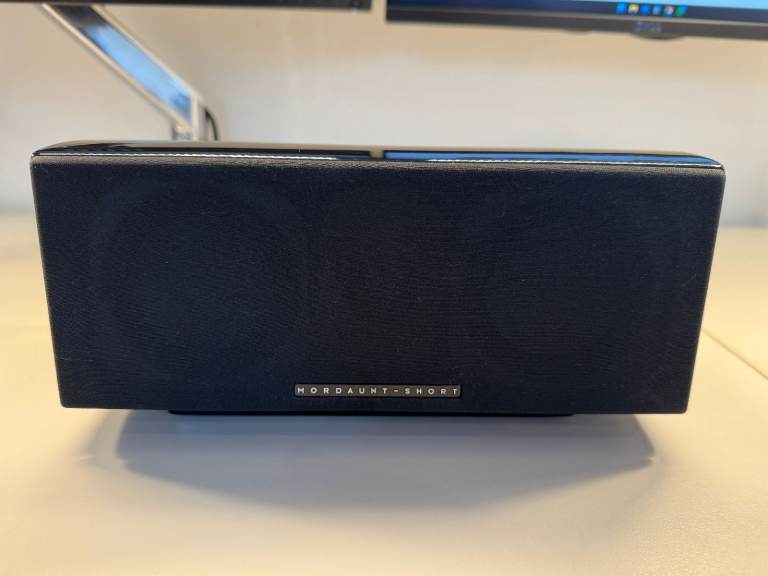 Mordaunt-Short Alumni 5 HiFi Centre Speaker –Black Gloss w/ Stand and Cover (Two Available)