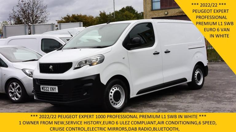 2022 Peugeot Expert 1000M PROFESSIONAL PREMIUM,AIR CONDITIONING AND MORE Panel Van Diesel Manual