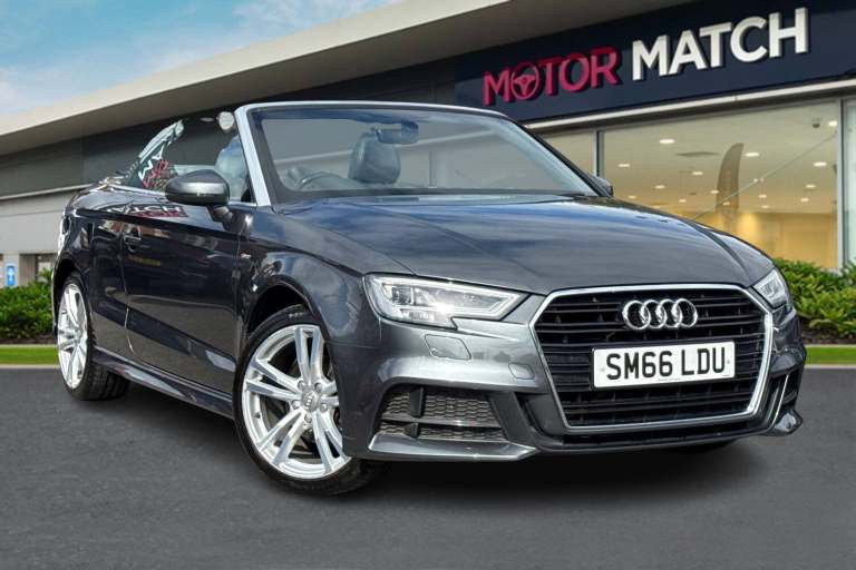 2017 Audi A3 Cabriolet 1.4 TFSI CoD S line Euro 6 (s/s) 2dr Convertible PETROL Manual