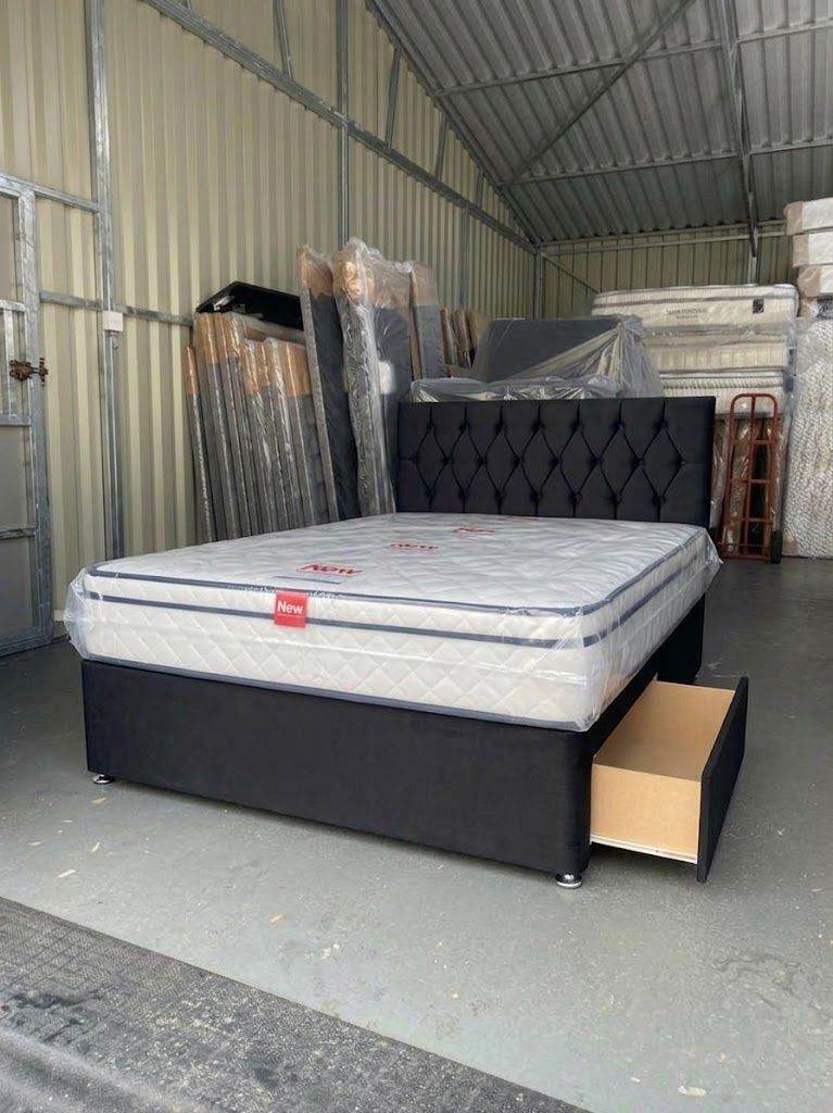 GET PREMIUM QUALITY Double Bed Divan Bed With Mattress Brand New Cash On Delivery Free Delivery 🚛