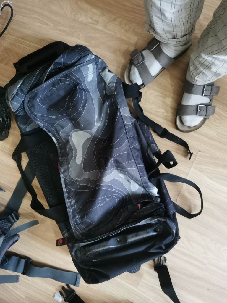 Eastpak luggage wheeled duffel used 