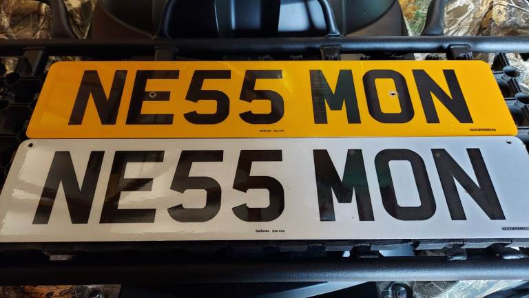 NE55 MON Personalised number plate