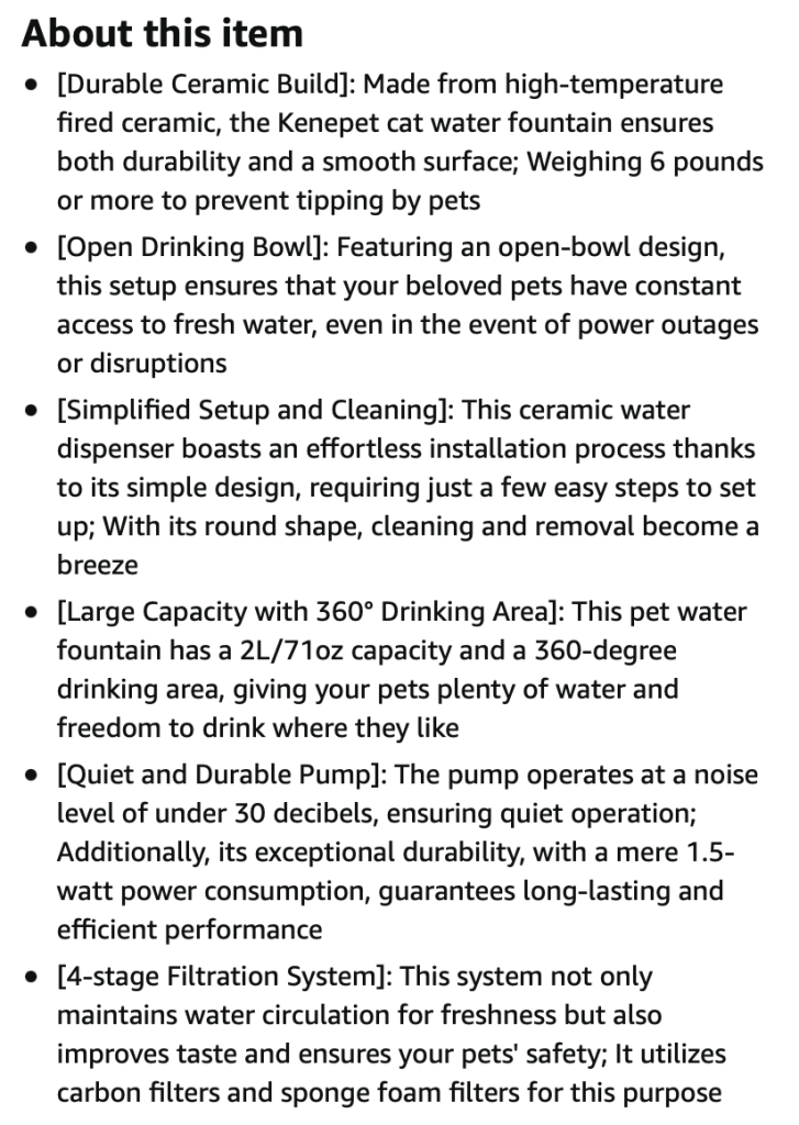 Cat Drinking Fountain 