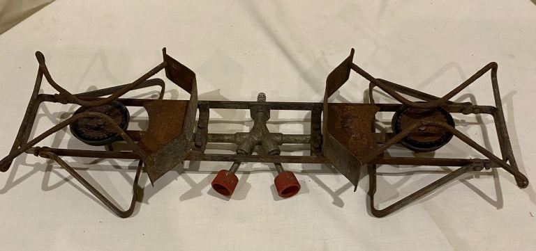 Portable Folding Camping Stove Double Gas Burner