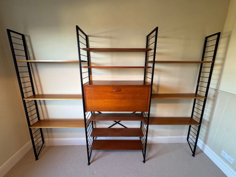 Vintage Staples Ladderax Modular Shelving Unit Bureau Bookcase