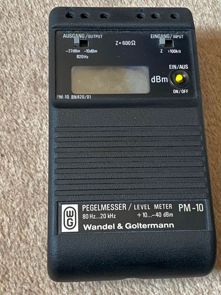 image for Wandel & Goltermann PM-10 BN820/01 Digital Level Meter, Professional Telecom/Audio Test Equipment #2