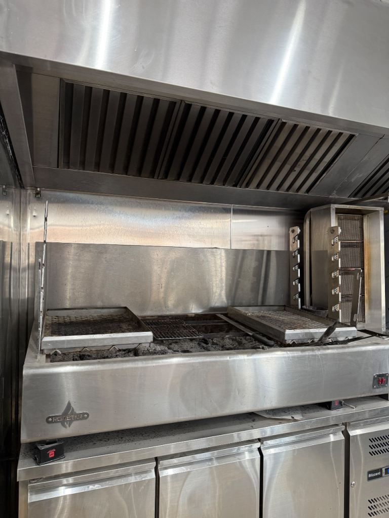ROASTED Commercial Grill and Rotisserie – Stainless Steel, Good Condition