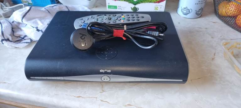 Sky box with remote.
