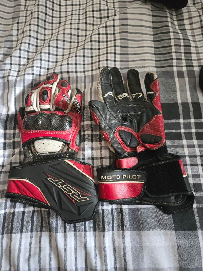 Motorcycle gloves various RST Uber road race medium kids 7-8 8-10