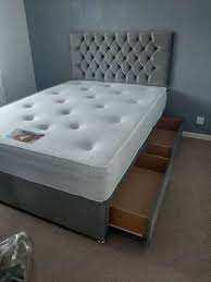 KING DIVAN BED WITH STORAGE AND ORTHOPAEDIC MATTRESS - FREE DELIVERY