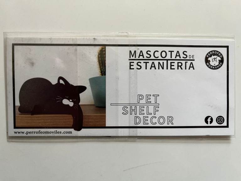 PET CAT SHELF DECORATION - BLACK CAT