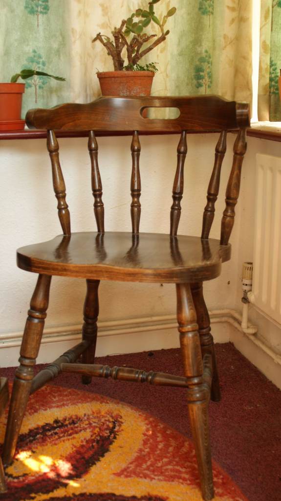 SET OF 4 SINGLE BACK FARM HOUSE CHAIRS