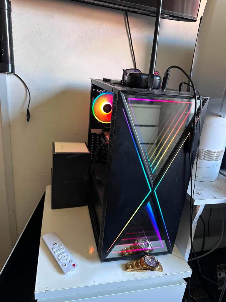 Custom Gaming PC Rig – RGB Lighting, Good Condition